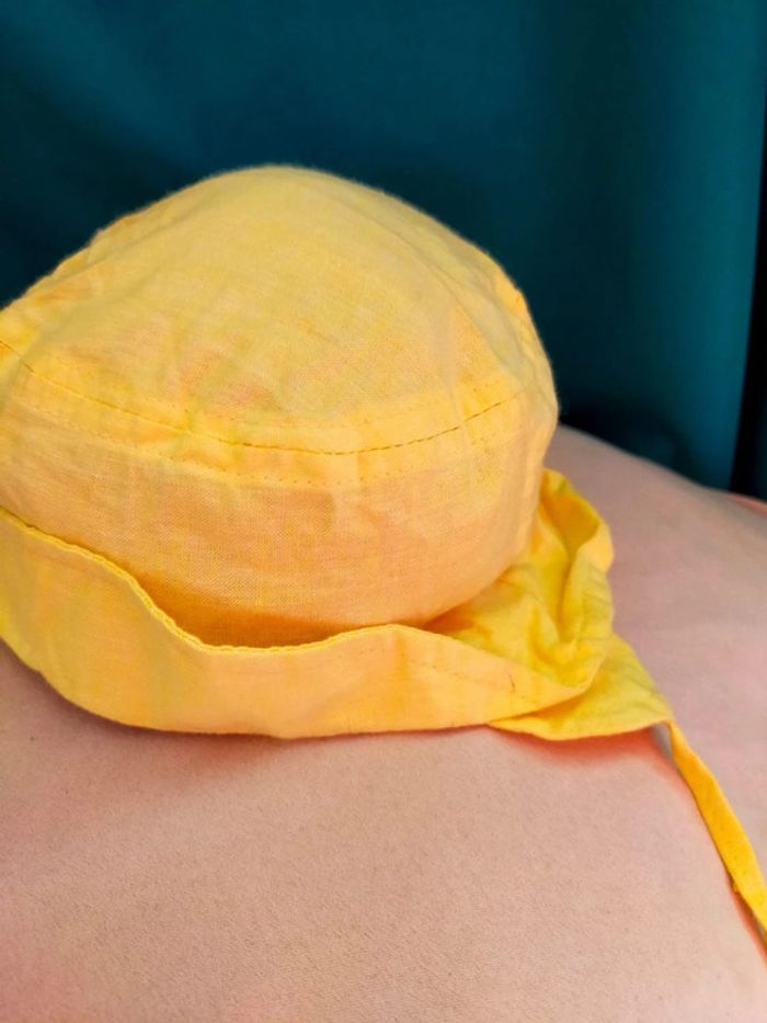Bob bébé jaune soleil – 48 cm – 100 % coton - photo numéro 4