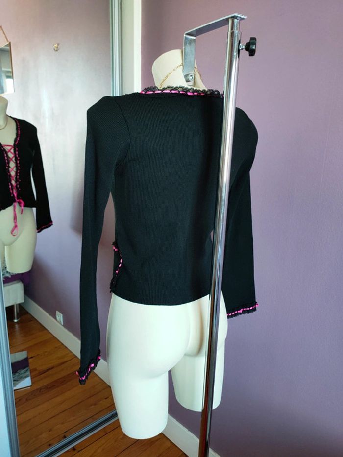 Pull corset vintage laçage Y2k - photo numéro 15