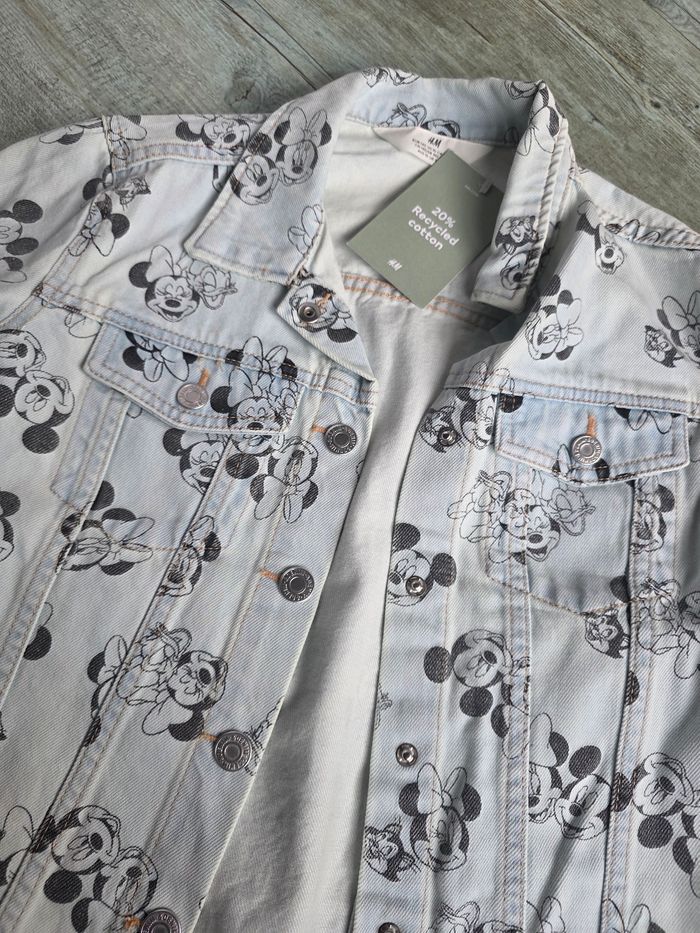 Veste en jean disney mickey et minnie h&m 9 / 10 ans saison printemps - été - photo numéro 2