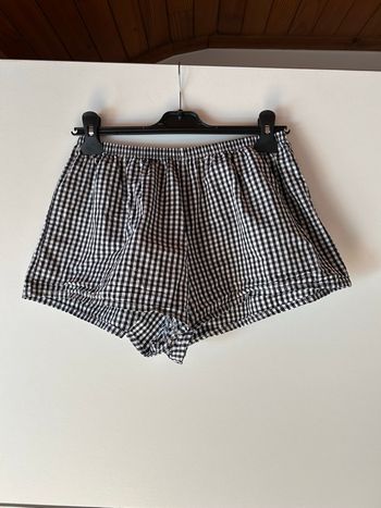 Short de pyjama à carreaux noir et blanc – UNDIZ – Taille M