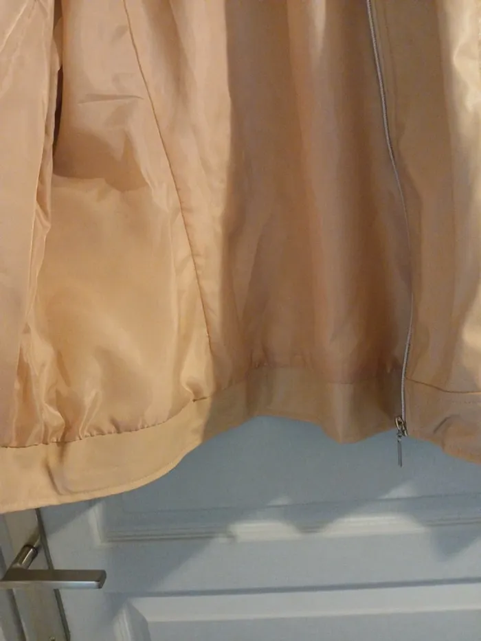 Blouson imitation cuir crème - photo numéro 6