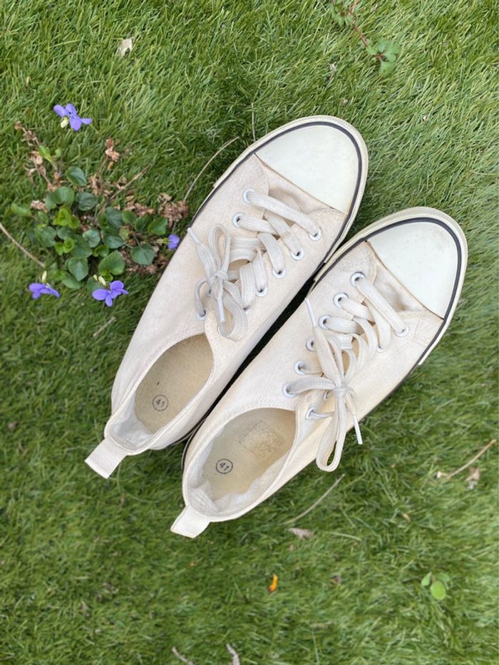 Chaussures toile mixte