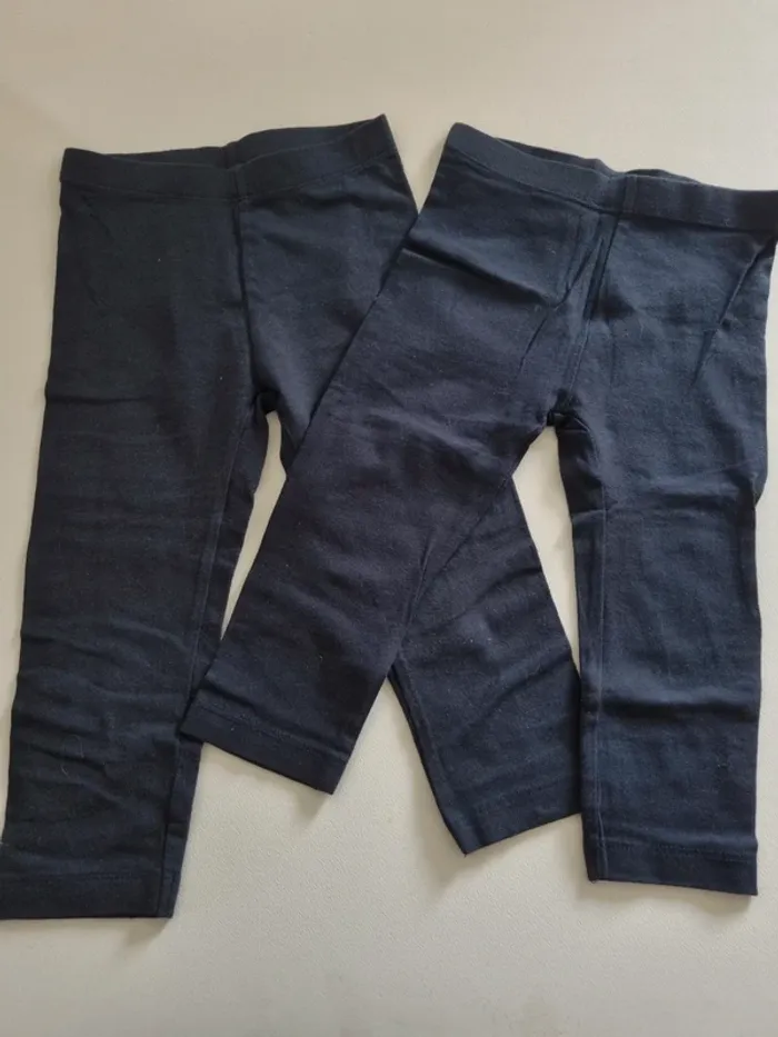 Lot 2 leggings courts marine - photo numéro 2