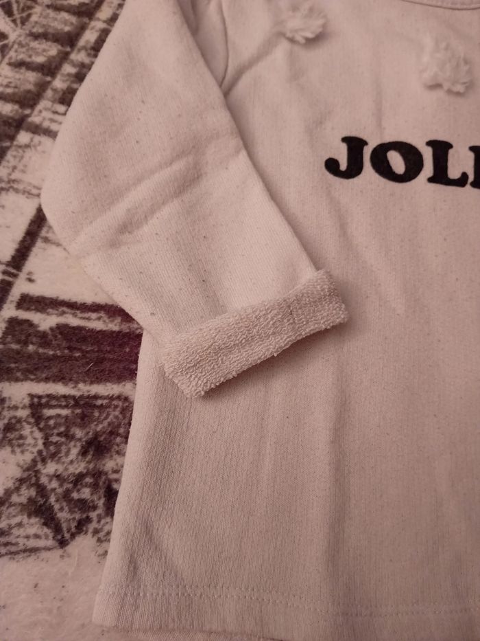Pull blanc Jolie en 36 mois Kiabi - photo numéro 2
