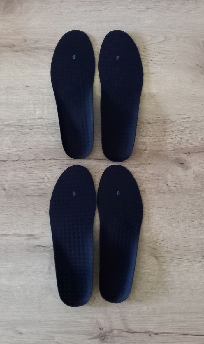 Semelles noires " 2 paires "