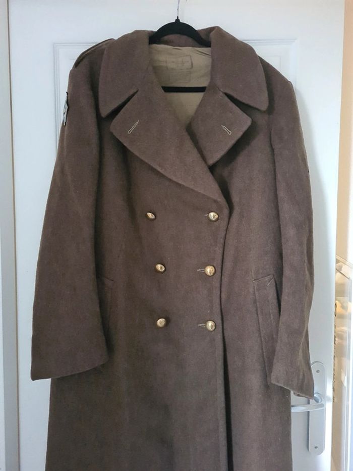 Manteau vintage long militaire - photo numéro 3