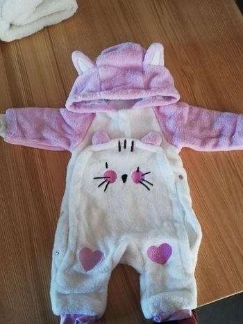 Combinaison chat rose