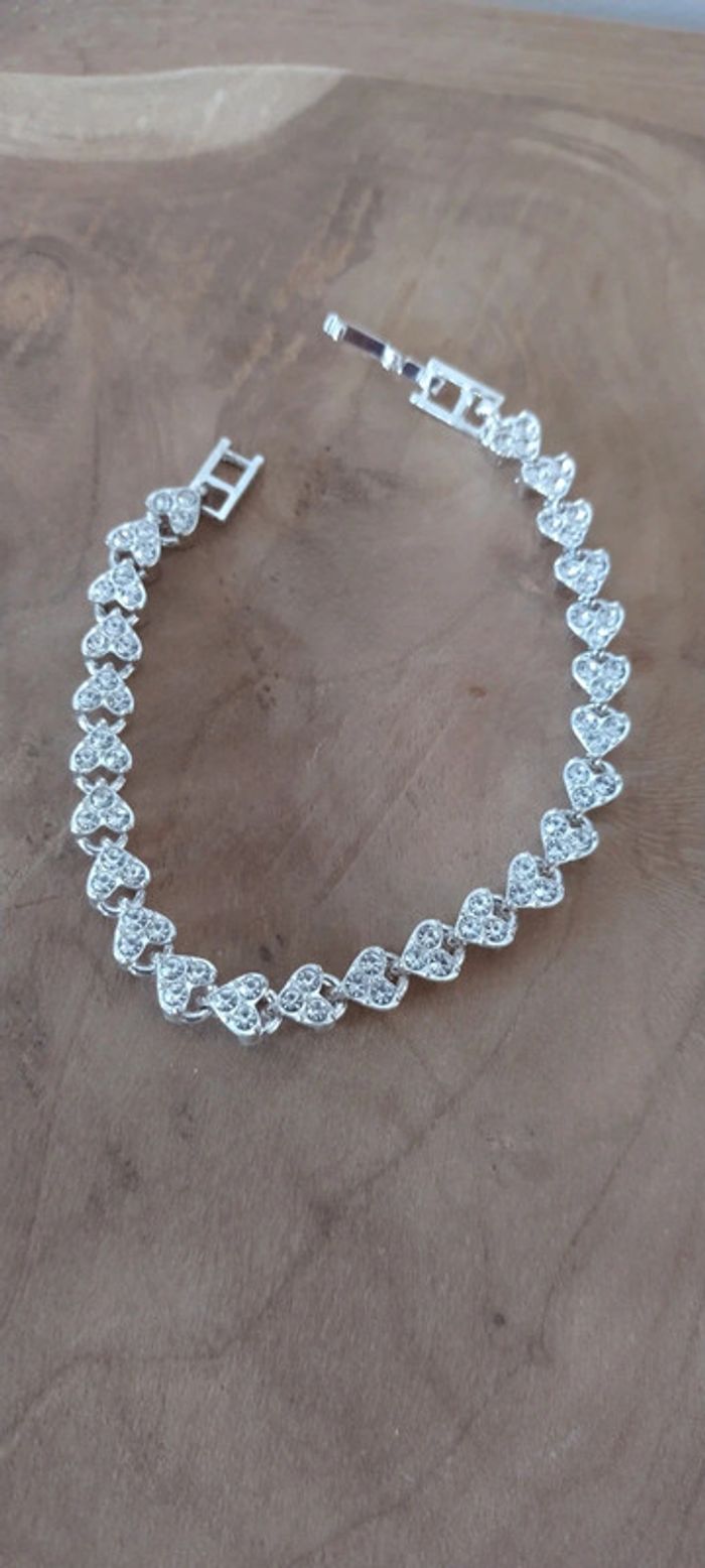 Bracelet coeur strass - photo numéro 4