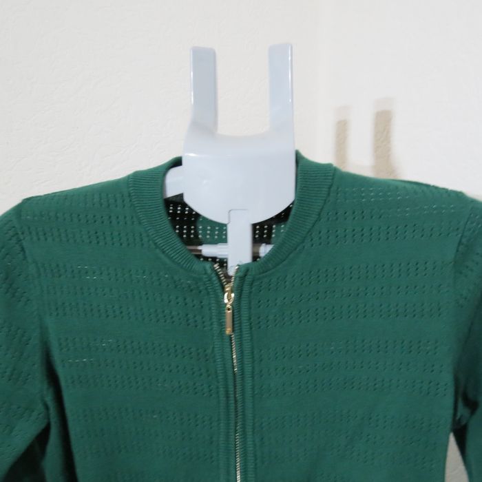 Gilet zippé vert – Taille M – 100 % coton - photo numéro 3
