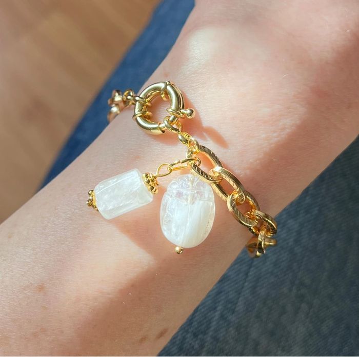Bracelet amulette scarabée Pierre de Lune - photo numéro 10