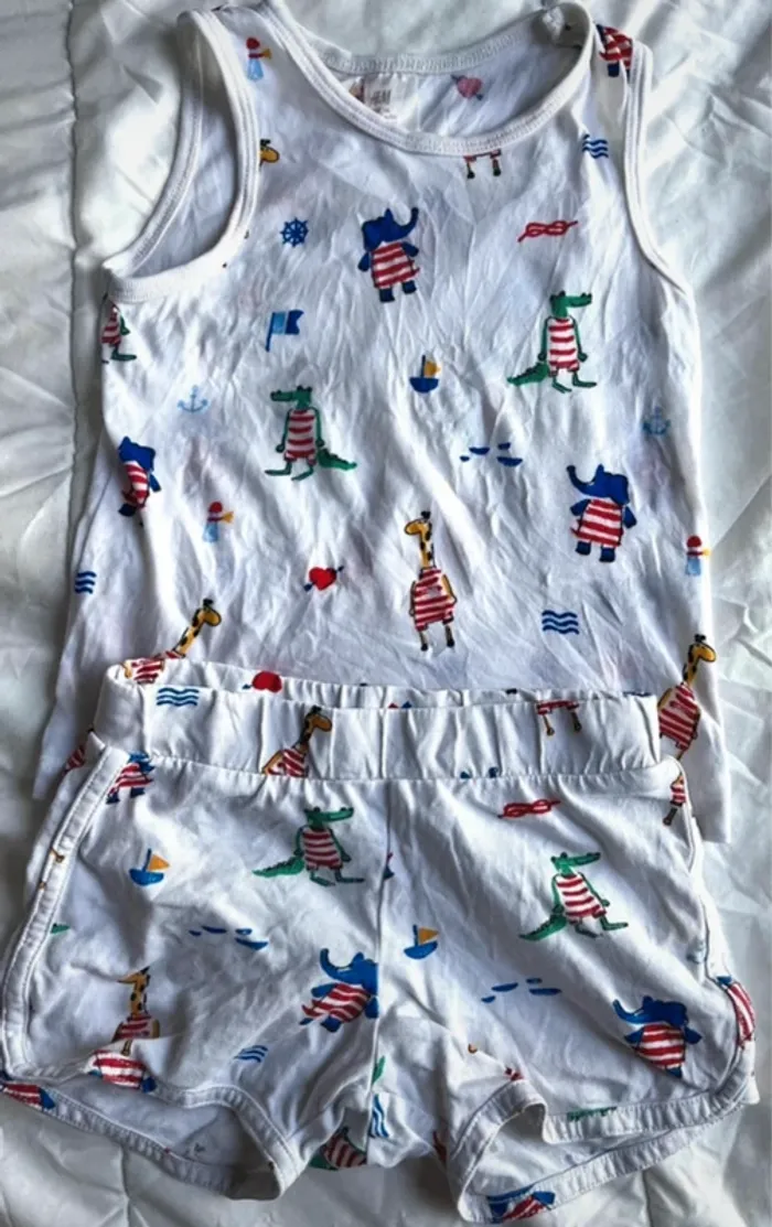 Ensemble léger débardeur/short - 12 mois