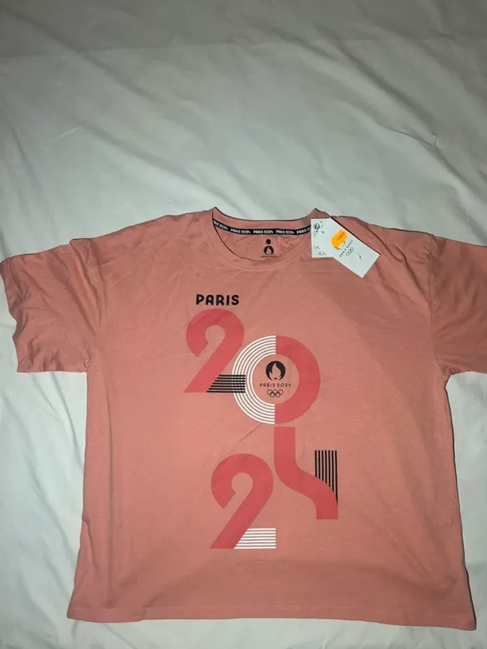 T-shirt rose jeux olympiques Paris 2024
