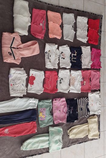 Lot vêtements fille mi saison 12-18 mois