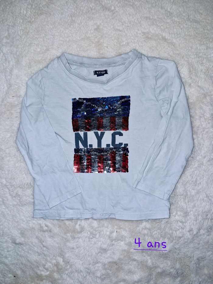 T-shirt manches longues garçon 4 ans