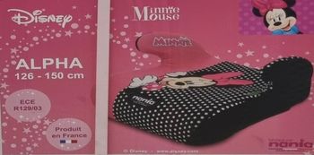 Siège auto Minnie, rehausseur 126-150cm