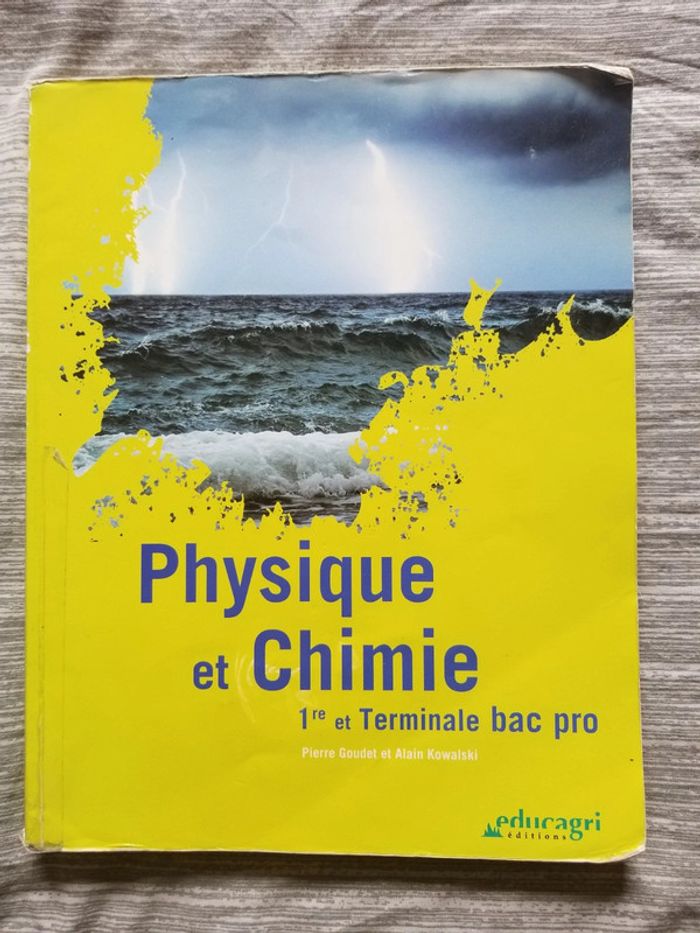 Physiques chimie 1ère et terminale bac pro