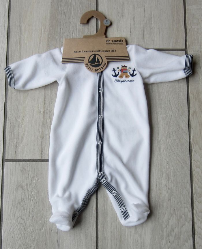 Grenouillere "Petit Bateau" naissance