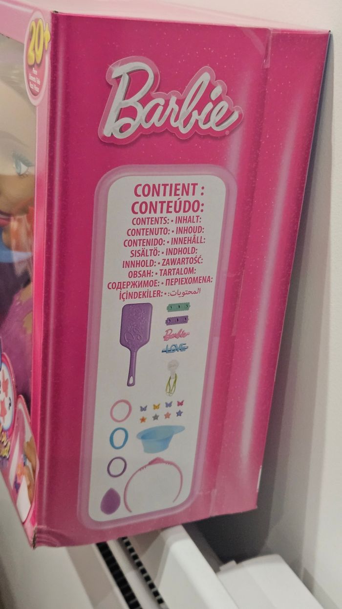 Tête à coiffer Barbie blonde avec ses accessoires - photo numéro 6