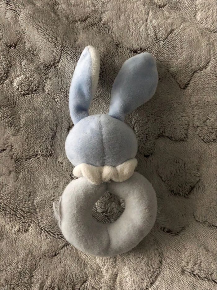 Doudou hochet lapin - photo numéro 2