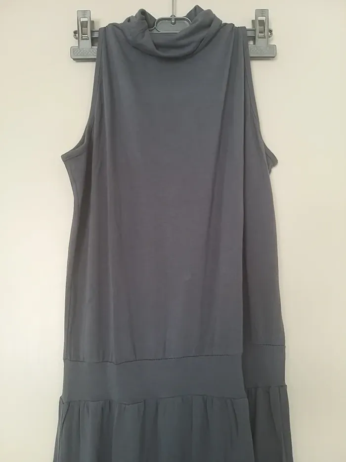 Robe longue légère avec col TU - photo numéro 2