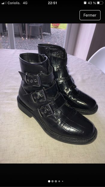 Bottes/ boots noires