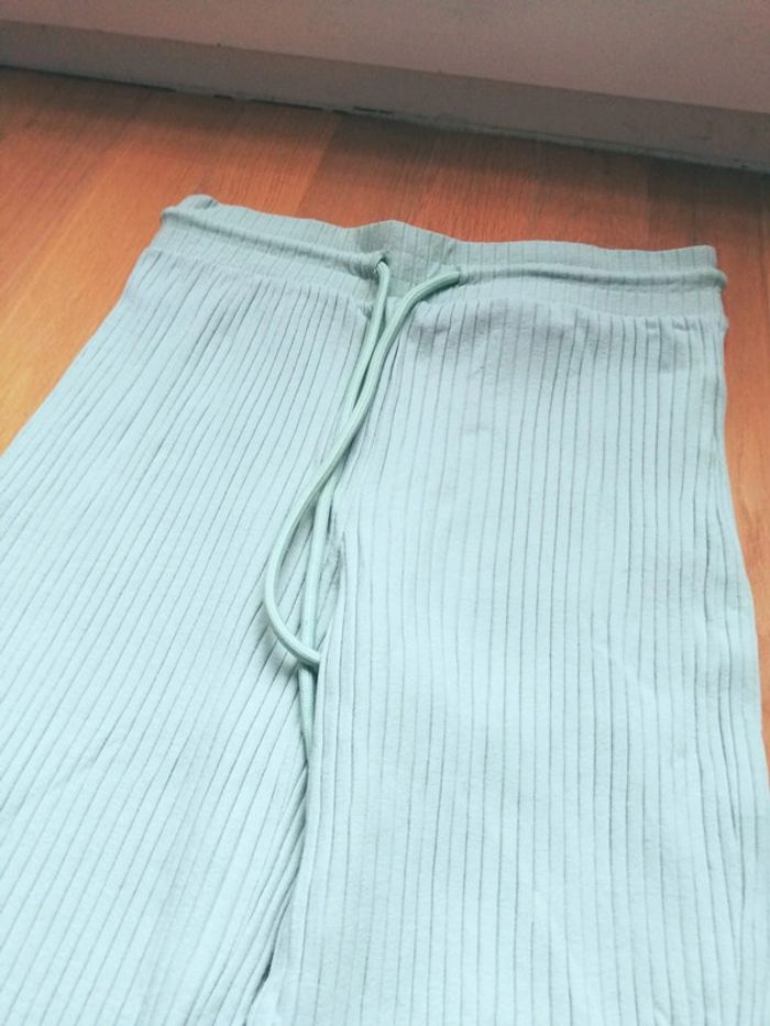 Pantalon jogging vert menthe flare new Yorker taille xs femme