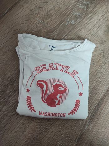 Tee shirt manche longue Kiabi 8 ans