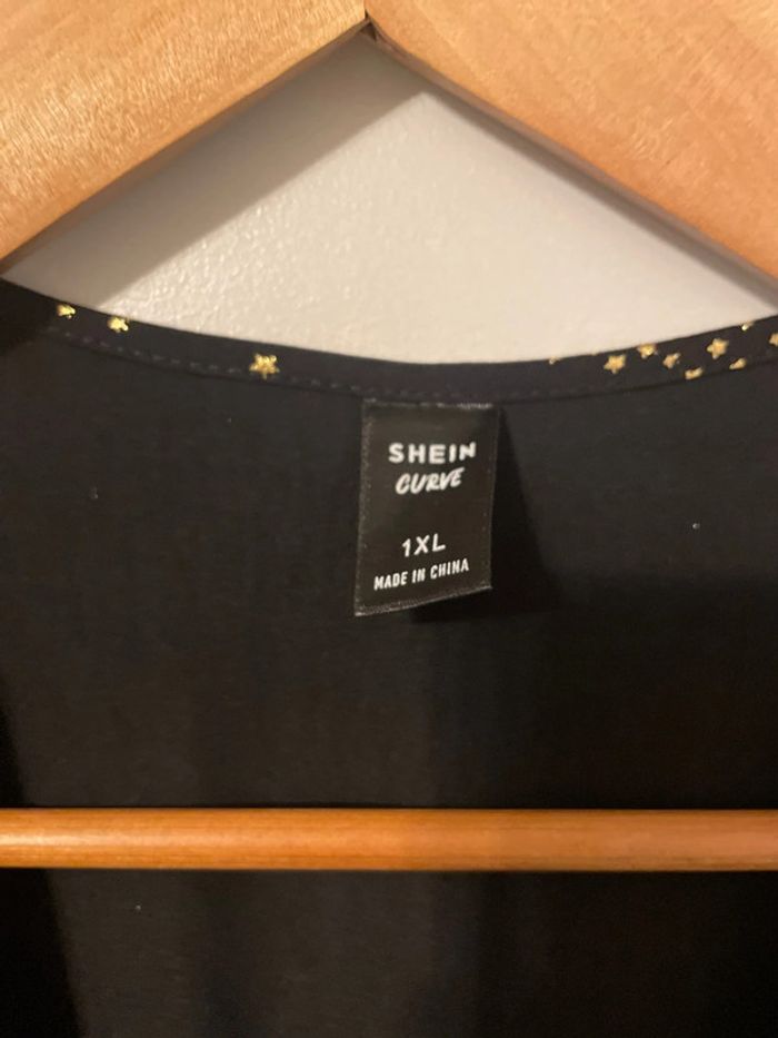 Robe noire dorée SHEIN T 1XL - photo numéro 2