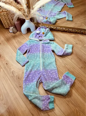 Taille 4 ans combinaison pyjama fille Influx turquoise lila * licorne * 🦄