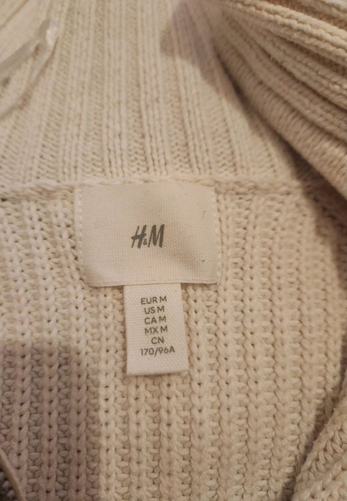 Pull marin H&M – col montant zippé – taille M – très bon état - photo numéro 7