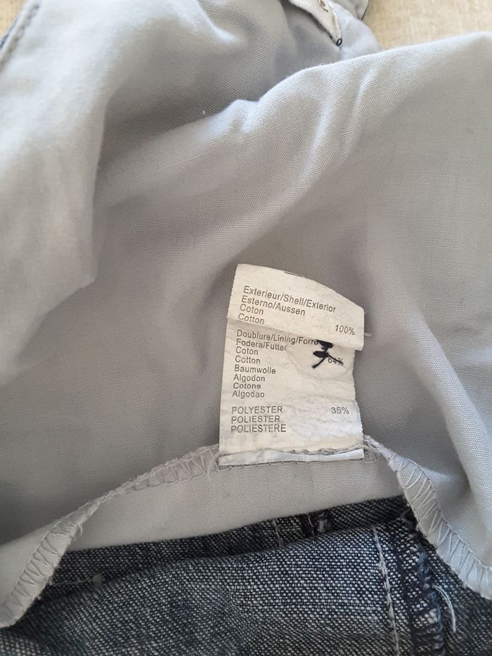 Salopette Jean Navy dpt – Grain de blé – 6 mois - photo numéro 5