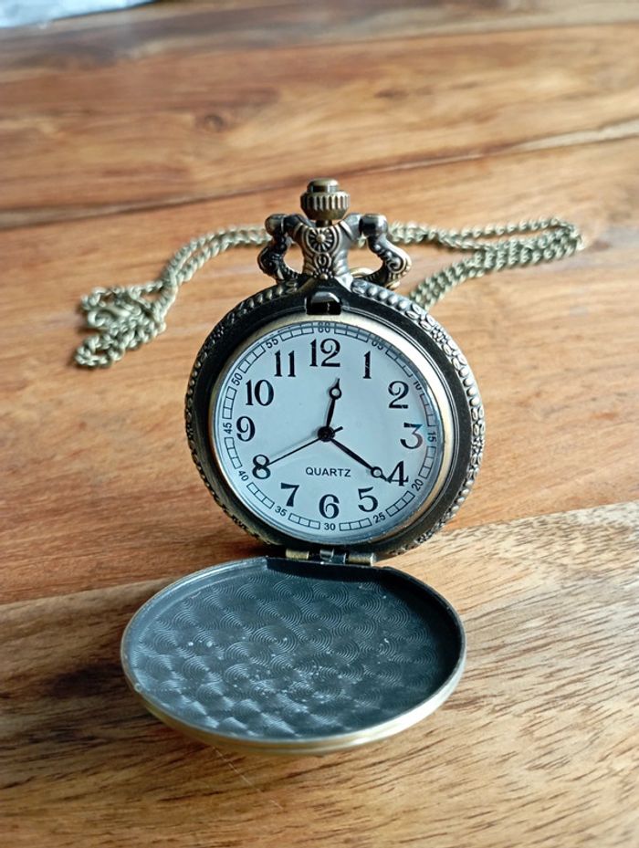 Montre gousset vieil or ; idée cadeau 🎁 - photo numéro 3