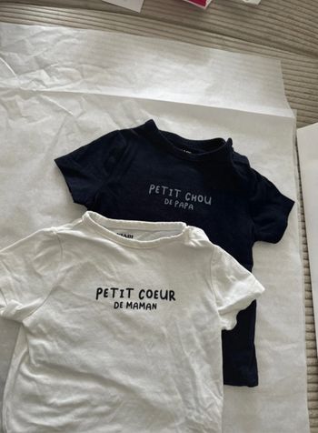 Lot de deux tee shirt