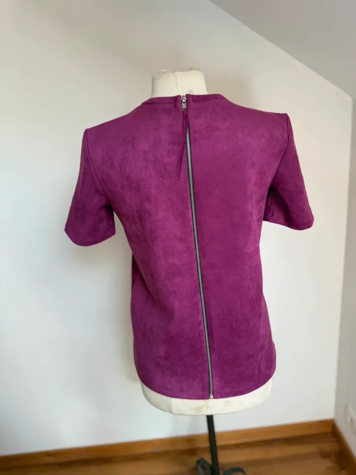 Belle blouse / pull Zara façon daim doux et fluide neuf 🌸 M 38 - photo numéro 6