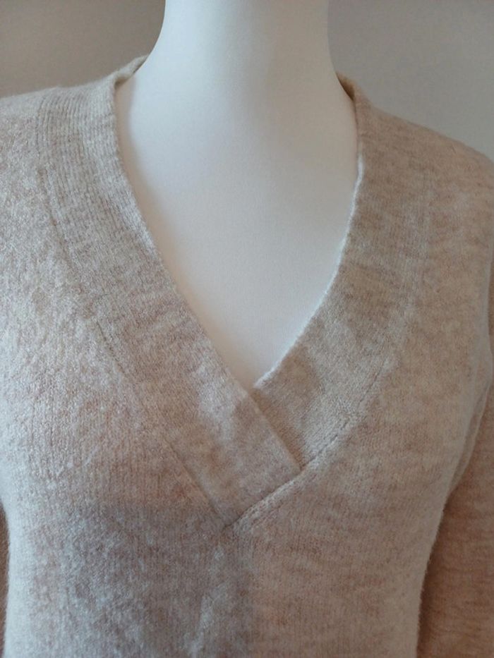 Pull beige/crème tout doux LH taille L 40 - photo numéro 3