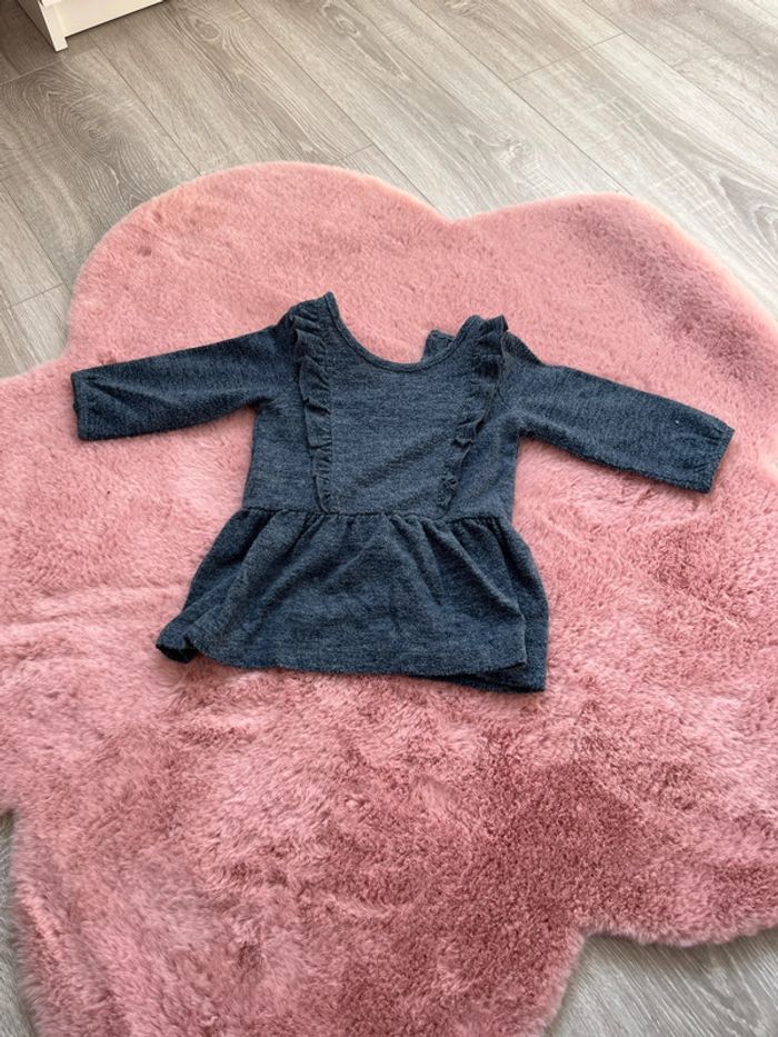 Robe chaude bleu marine 6 mois