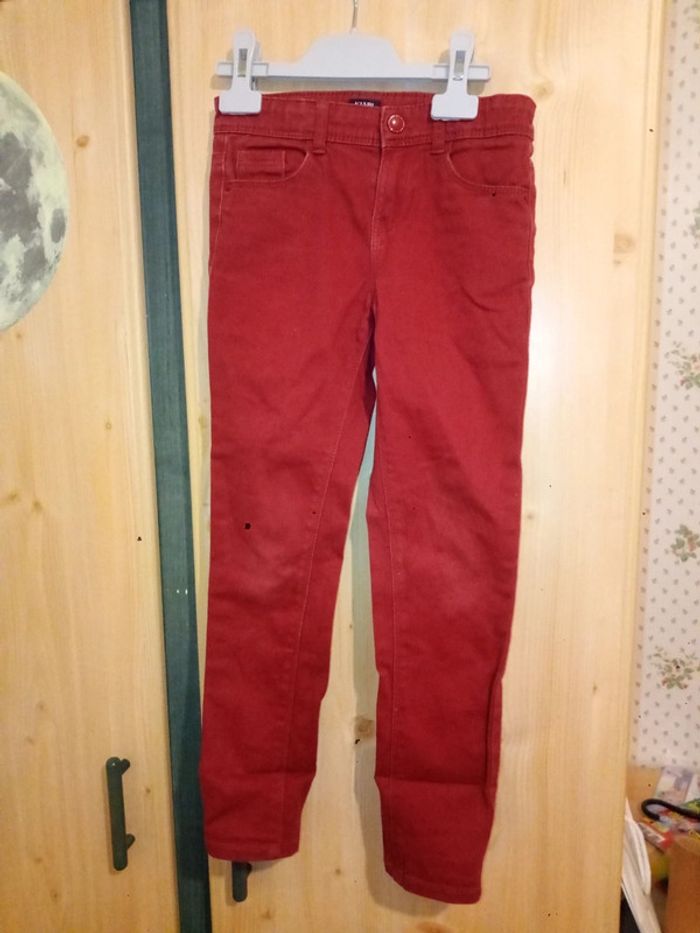 Jean slim bordeaux kiabi