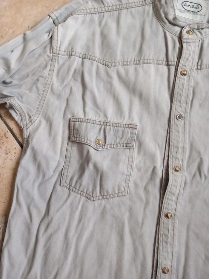 📦chemise jeans gris clair TL 40 Scott & Dixon - photo numéro 3