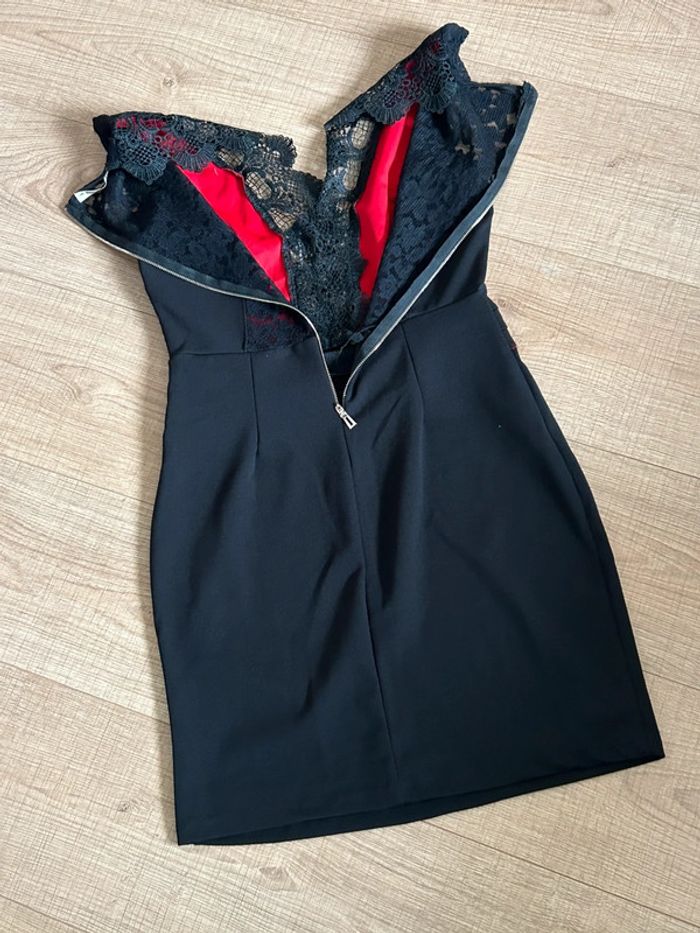 Robe noire et rouge neuve sans manches Miss One taille L (taille petit) - photo numéro 13