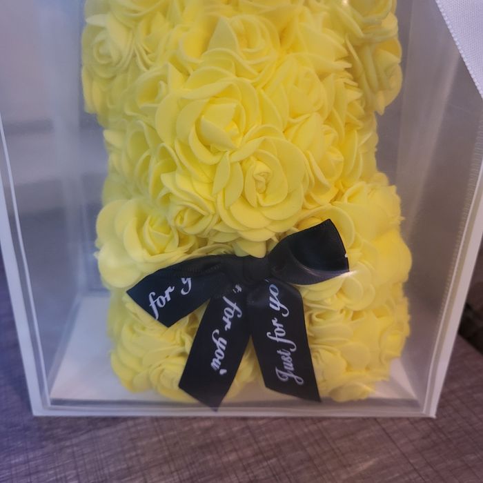 Joli ourson en rose jaune - photo numéro 2