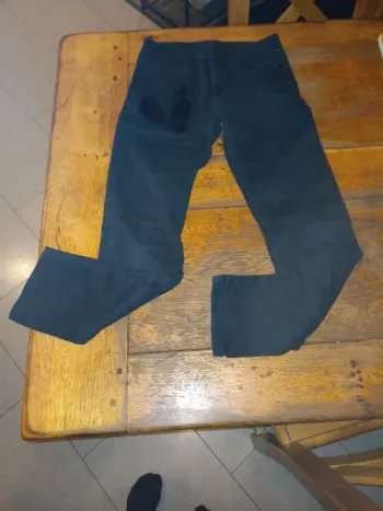 Jeans skinny noir 12 ans taille réglable