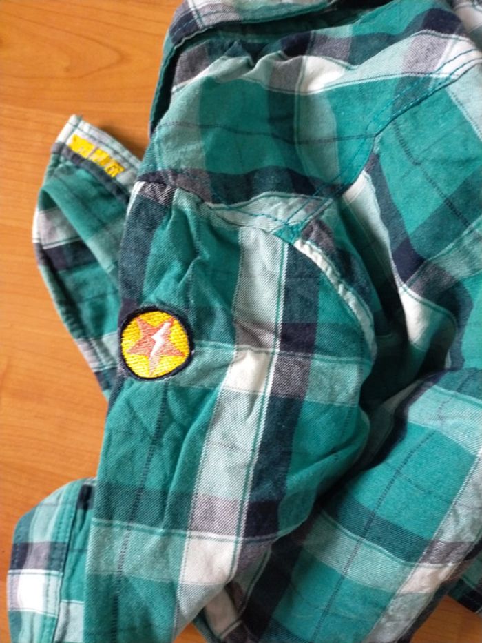 Chemise à carreaux à capuche - photo numéro 2