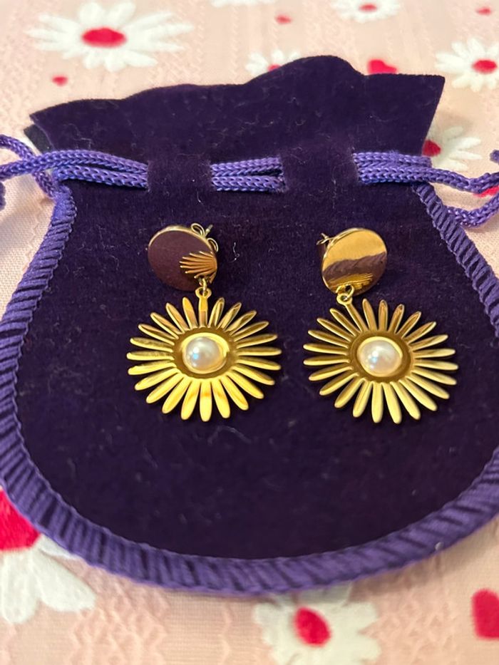 Boucles d’oreilles en acier inoxydable - photo numéro 4