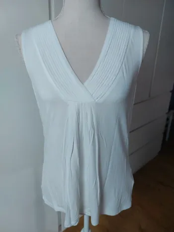 Débardeur en Jersey décolleté V plissé