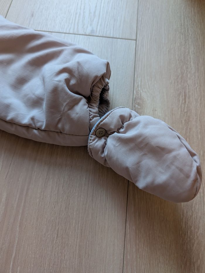 Combi-pilote polaire animaux garçon beige - 12-18m - photo numéro 3