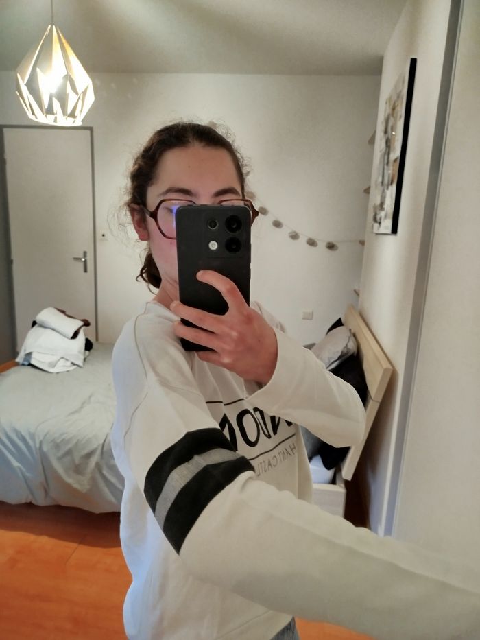 Sweat blanc LONDON taille S Jennyfer - photo numéro 5