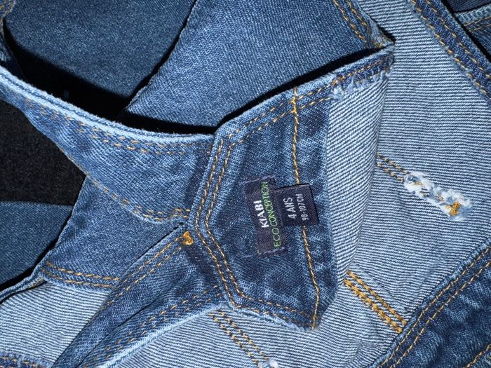 Salopette jeans Fille taille 4 ans 98-107 Cm - photo numéro 9
