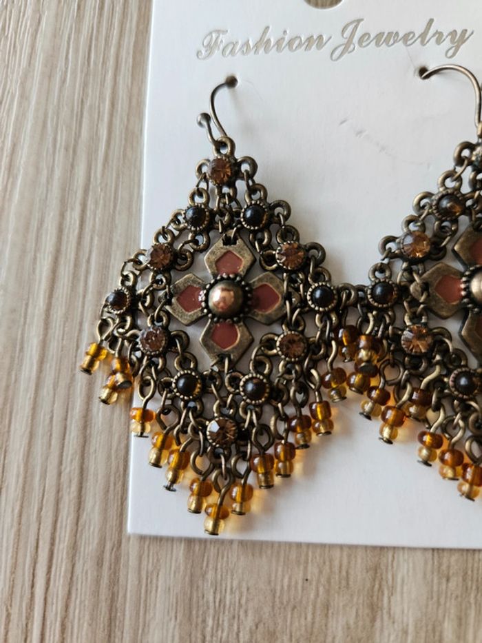 Boucles d'oreilles fantaisie - photo numéro 2