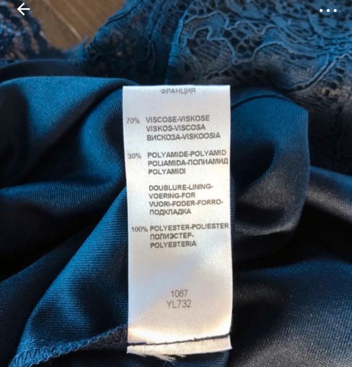 Très jolie robe en guipure bleu marine - photo numéro 4