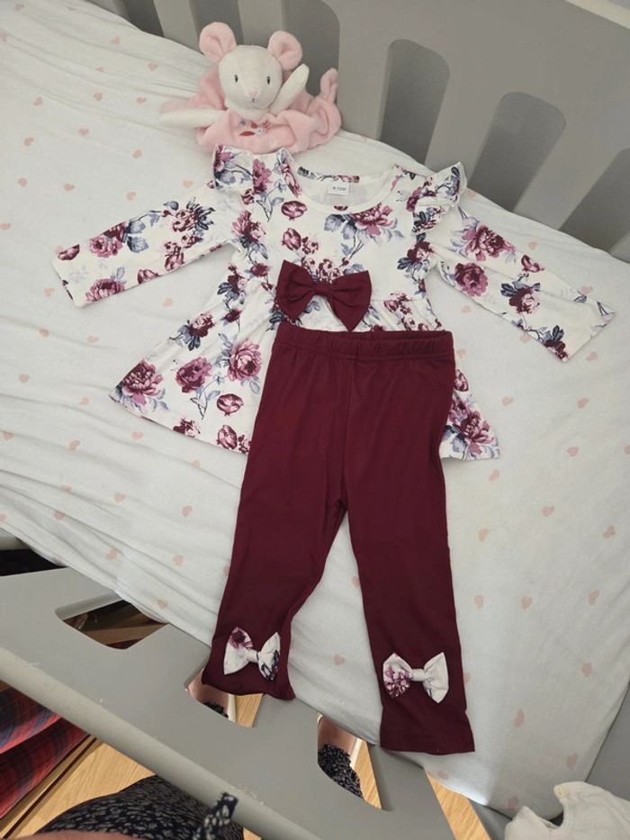 🤩 ensemble fille tout mignon neuf 9 12 mois